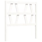 vidaXL Cadre de lit sans matelas blanc 90x200 cm bois massif