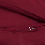 vidaXL Ensemble de housse de couette Bordeaux 155x220 cm Coton