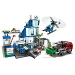 Lego 60316 city le commissariat de police  jouets voiture  camion de poubelle et hélicoptere enfants +6 ans  set aventures