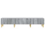 vidaXL Meuble TV Sonoma gris 147 x 34 5 x 30 cm Bois d'ingénierie