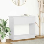 vidaXL Table console avec tiroirs blanc 85 5x38 5x74 5 cm