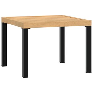 vidaXL Table basse de jardin noir 55x55x39 5 cm acier enduit de poudre