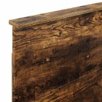 vidaXL Tête de lit avec tête de lit Chêne fumé 75 cm Bois d'ingénierie