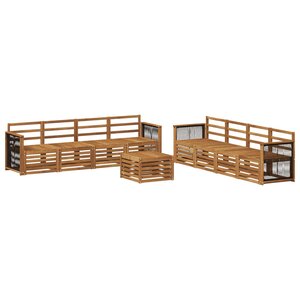 vidaXL Ensembles de canapés 9 Pièces Bois d'Acacia Massif