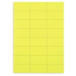 Étiquette adhésive permanente fluo rouge 210x297 mm (lot de 100)