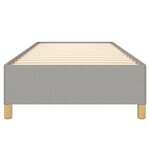 vidaXL Cadre de lit sans matelas gris clair 90x190 cm tissu