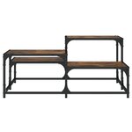 vidaXL Table basse chêne fumé 87 5x87 5x40cm bois d'ingénierie