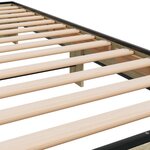 vidaXL Cadre de lit chêne sonoma 90x190 cm bois d'ingénierie et métal