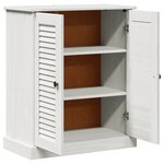 vidaXL Cabinet de salle de bain avec stockage Blanc 68 x 34 x 80 cm