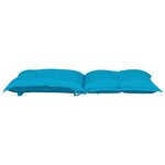 vidaXL Coussins de chaise de jardin à dossier bas lot de 6 bleu