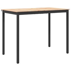 vidaXL Table de bar Naturel 110 x 55 x 105 cm Bois de pin massif