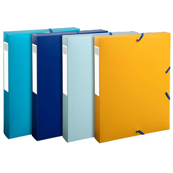 Boîte De Classement Polypropylène Recyclé Beeblue Dos 40mm - A4 - Couleurs Assorties - Exacompta