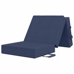 vidaXL Canapé-lit pliable 75 x 67 x 45 cm Bleu