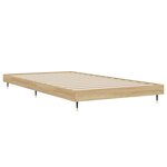 vidaXL Cadre de lit chêne sonoma 100x200 cm bois d'ingénierie