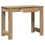 vidaXL Bureau chêne artisanal 100x45x75 cm bois d'ingénierie