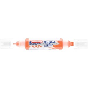 Marqueur acryl 3d dble pointe 5400 Orange fluOrescent 2-3 mm  5-10 mm EDDING