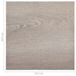 Vidaxl planches de plancher autoadhésives 20 pièces pvc 1 86 m² taupe