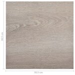 vidaXL Planches de plancher autoadhésives 20 Pièces PVC 1 86 m² Taupe