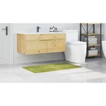 vidaXL Tapis de bain Vert 70 x 120 cm Polypropylène