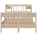 vidaXL Cadre de lit sans matelas 140x190 cm bois de pin massif