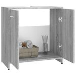vidaXL Armoire de bain Sonoma gris 60x33x60 cm Bois d'ingénierie