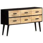 vidaXL Buffet 110x33x64 cm Bois de manguier massif