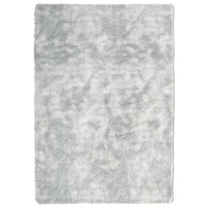 vidaXL Tapis shaggy à poils longs NAVARRA gris argenté 120x170 cm