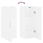 vidaXL Armoire murale blanc 34 5x34x90 cm