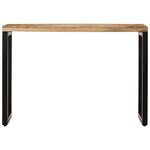 vidaXL Table console 110x35x76 cm bois de manguier massif brut