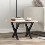 vidaXL Pieds de table basse cadre en X 40x40x33 cm fonte