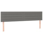 vidaXL Sommier à lattes de lit matelas LED gris foncé 120x190 cm tissu