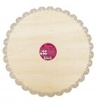 Plat Rond Dentelle Bois Ø 29Cm