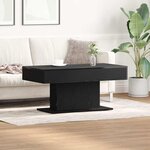 vidaXL Table basse Chêne noir 96 x 50 x 45 cm Bois d'ingénierie