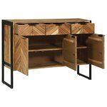 vidaXL Buffet Marron 100 x 30 x 75 cm Bois d'acacia massif