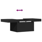 vidaXL Table basse noir 100x55x40 cm bois d'ingénierie