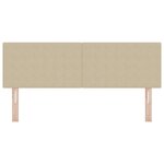 vidaXL Tête de lit Vert gris clair 140 cm Tissu côtelé