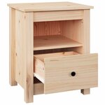 vidaXL Tables de chevet 2 Pièces 40x35x49 cm Bois de pin massif