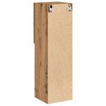 vidaXL Meuble TV avec lumières LED chêne artisanal 30 5x30x102 cm