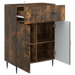 vidaXL Buffet Chêne fumé 66 x 34 5 x 89 5 cm Bois d'ingénierie