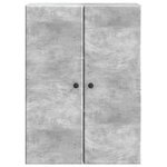 vidaXL Armoire Murale 66 x 34 5 x 90 cm Bois d'ingénierie Gris béton