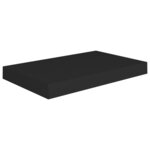 vidaXL Étagères murales flottantes 2 Pièces noir 40x23x3 8 cm MDF