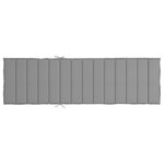vidaXL Coussin de chaise longue gris 200x70x3 cm tissu oxford