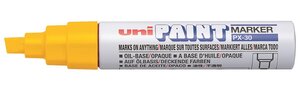 Marqueur PAINT Marker PX30 Pte biseautée large 4 - 8,5mm Jaune UNI-BALL