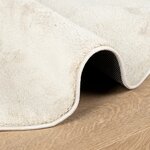 vidaXL Tapis OVIEDO à poils courts beige Ø 200 cm
