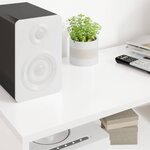 vidaXL Meuble TV Blanc 100 x 35 x 40 cm Bois d'ingénierie