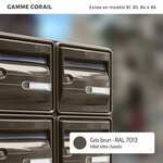 Bloc de boites aux lettres collectives extérieures · B4 - Gris brun