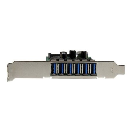 Startech.com carte contrôleur pci express à 7 ports usb 3.0 - 6 externes 1 interne - adaptateur pcie avec alimentation sata