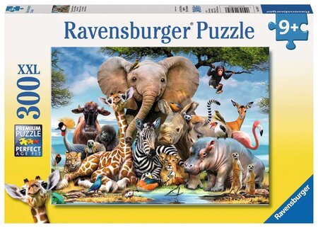 Ravensburger puzzle 300 p xxl - mes amis d'afrique