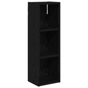 vidaXL Armoire murale de salle de bain Chêne Noir 20 x 16 x 62 5 cm