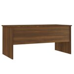 vidaXL Table basse Chêne marron 102x50 5x46 5 cm Bois d'ingénierie